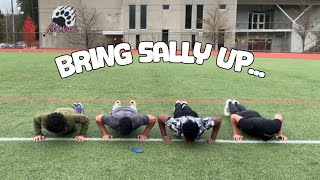 BRING SALLY UP CHALLENGE  Pushup Edition W Farris Hydo amp OG Spotter [upl. by Nilyaj]