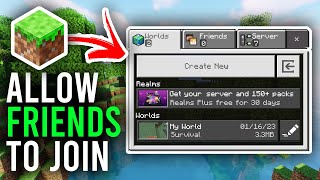 How To Allow Friends To Join Minecraft World  Bedrock and Java [upl. by Wells391]