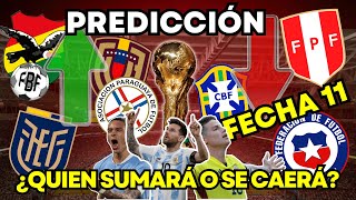 PREDICCIÓN FECHA 11 Eliminatorias Sudamericanas 2026 [upl. by Acsirp]