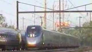 Amtrak Clocker and Acela Express [upl. by Eneleoj]