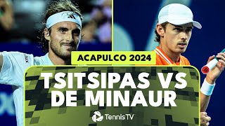 Stefanos Tsitsipas vs Alex De Minaur Highlights  Acapulco 2024 [upl. by Riley]