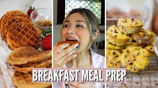 KETO BREAKFAST MEAL PREP Keto Egg Bites amp Keto Waffles TWO EASY BREAKFAST MEALS ONLY 2 NET CARBS [upl. by Aicilra682]