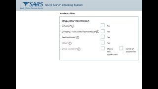 How to Book a SARS Appointment Online [upl. by Walli]