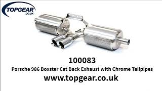 Porsche 986 Boxster Cat Back Exhaust with Chrome Tailpipes [upl. by Ahseit172]