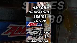 Amsoil Signature Series 10w30 Api SP ILSAC GF6A [upl. by Ardnaik]