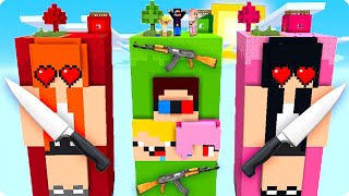 💔ЧАНКИ ФАНАТОК vs ЧАНК ШЕДИ ЛЕСКИ И НУБИКА В МАЙНКРАФТ БИТВА ЧАНКОВ ПРОТИВ MINECRAFT [upl. by Elsbeth125]