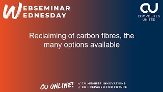 Reclaiming of carbon fibres the many options available [upl. by Oliviero]