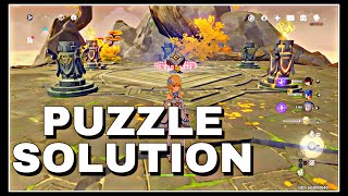 Genshin Impact  Geo Dungeon Puzzle Solution [upl. by Montgomery]