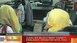 BT Iligal na recruitment agency sinalakay operation nito huli [upl. by Darra]