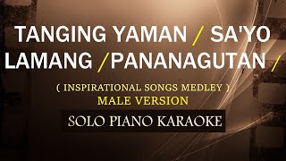 TANGING YAMAN  SAYO LAMANG  PANANAGUTAN  MALE VERSION  NONSTOP KARAOKE [upl. by Kitchen]