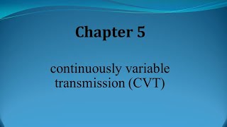 continuously variable transmission CVT part 1 [upl. by Mirabel]