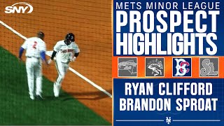 Mets prospects Ryan Clifford and Brandon Sproat go to work in Brooklyn  SNY [upl. by Aiyotal]