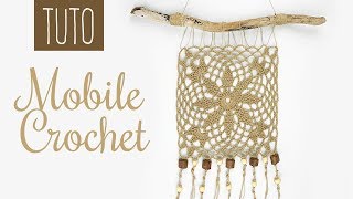 TUTO comment faire une déco murale au crochet bois flotté facile [upl. by Bicknell260]