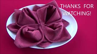 DIY EASY NAPKIN FOLDS ROSE AND WATER LILY КАК КРАСИВО И БЫСТРО СЛОЖИТЬ САЛФЕТКИ [upl. by Whitehouse67]