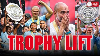 FULL Trophy Lift amp Celebrations Manchester City 2024 Community Shield Winners [upl. by Anirec195]