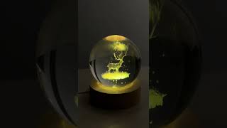 Color Changing LED 3D Crystal Ball – Saturn crystalball saturninastrology [upl. by Monk]