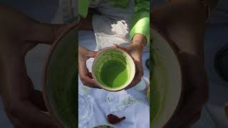 Making Japanese green tea Matcha [upl. by Mehelhteb]