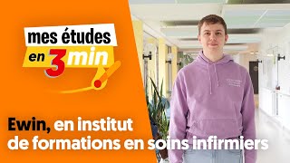 Ewin en Institut de formation en soins infirmiers  Mes études en 3 minutes [upl. by Aham454]