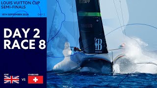 Louis Vuitton Cup SemiFinal Race 8  INEOS Britannia vs Alinghi Red Bull Racing  Full Replay [upl. by Kotz]