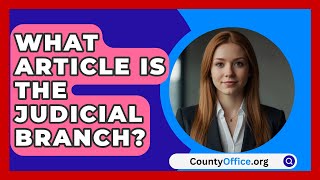 What Article Is The Judicial Branch  CountyOfficeorg [upl. by Ecnarrot592]