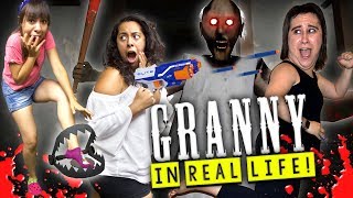 Granny Horror Game in Real Life with BEAR TRAPS and TRANQUILIZER [upl. by Underwood]