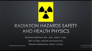 Radiation Hazards Safety and health Physics [upl. by Elolcin822]