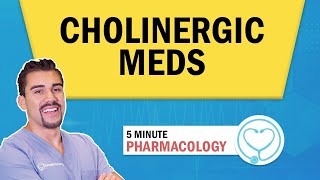 Pharmacology  Cholinergic drugs nursing RN PN NCLEX [upl. by Nanda718]