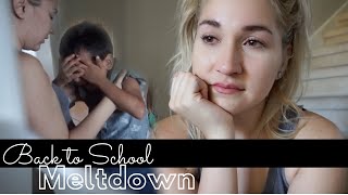 AUTISM amp MELTDOWNS  1st Day Back to School Meltdown [upl. by Jobina804]