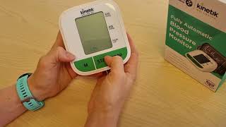 How to set up the time and date on a Blood Pressure Monitor WBP1 [upl. by Nosna]