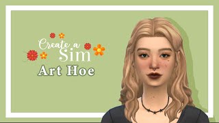 MAKING AN ART HOE  SIMS 4 CAS [upl. by Lotti]