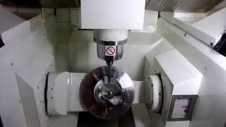 Kitamura Mytrunnion4G 5Axis Simultaneous Machining [upl. by Regdirb]