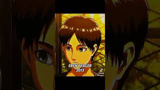 anime attaquedestitans eren Yeager 4k short 2013 a 2024 [upl. by Yenatirb77]