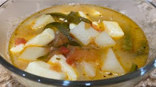 COMO PREPARAR CALDO DE PAPAS CON QUESO Y RAJAS DE CHILE POBLANO [upl. by Leibrag185]