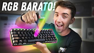 Blitzwolf KB1  Um TECLADO MECÂNICO 60 com RGB SEM FIO e BARATO Vale a pena [upl. by Nylicaj192]