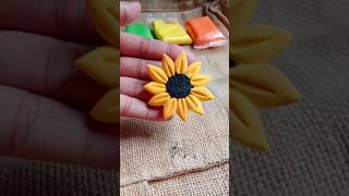 Sunflower made by superclay clay superclay satisfying diy craft artandcraft shorts sunflower [upl. by Suirred819]