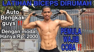 Latihan Otot BICEPS Dirumah tanpa Gym  FAUZAN SYAKBAN [upl. by Amati895]