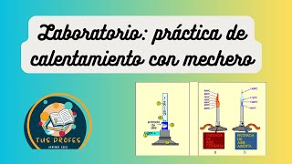 Calentamiento con mechero Mechero Bunsen zonas de la llama experimentos [upl. by Engud]