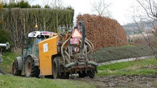 drijfmest spreiden tussen de fruitbomenspread slurry between the fruit treesBroekx breefendt 210 [upl. by Jelks356]