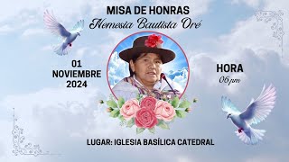 MISA DE HONRAS DE NEMESIA BAUTISTA ORÉ [upl. by Eanram]