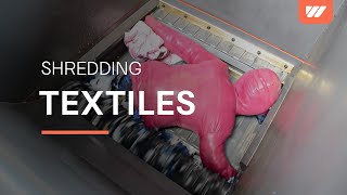 WEIMA WL 8  textile shredding for recycling [upl. by Aivilo532]