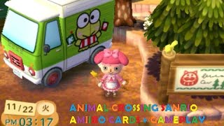 Animal Crossing Sanrio Amiibo Cards  Gameplay 3DS [upl. by Ehcsrop685]