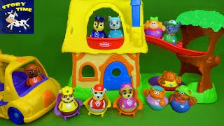 Paw Patrol Weebles Toys Nursery Rhymes 3 Bears Goldilocks Peppa Pig Toy Episode Video for Kids [upl. by Ohs433]