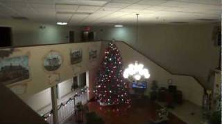 Hotel Tour Christmas Time at the Comfort Inn Burkeville VA decorations by Rocco [upl. by Anatlus]