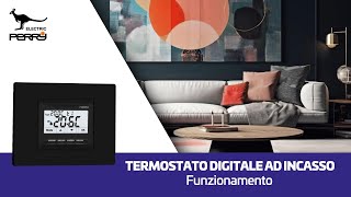 Termostato digitale ad incasso – Funzionamento [upl. by Adnuahsar]