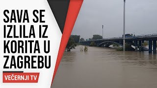 Moćna Sava izlila se iz korita u Zagrebu Hrvatska strepi od poplava [upl. by Hezekiah]