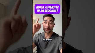 How To Build a Website in Less than 30 Seconds [upl. by Dulcine]