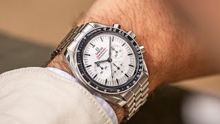 HandsOn With The White Dial OMEGA Speedmaster Moonwatch  Everything to Know [upl. by Enelaj]