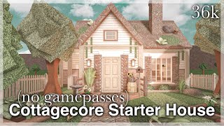 Bloxburg  Cottagecore Starter House Speedbuild no gamepasses [upl. by Tripp]