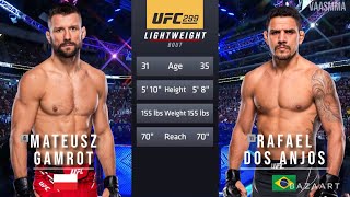 MATEUSZ GAMROT VS RAFAEL DOS ANJOS FULL FIGHT UFC 299 [upl. by Lehar]