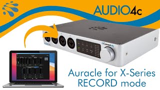 AUDIO4c Auracle for XSeries RECORD mode [upl. by Htebharas113]